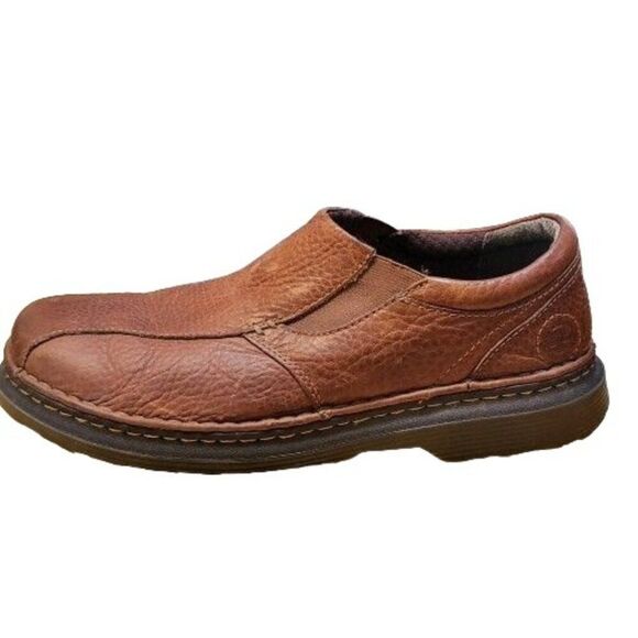Vintage Doc Martens Loafers‎ Men Sz 11 Men Cognac Leather Slip On 90s Casual - Picture 1 of 9